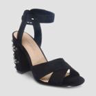 Women's Albany Ankle Strap - Who What Wear Black