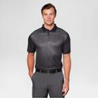 Men's Heather Ombre Golf Polo Shirt - Jack Nicklaus Caviar/black