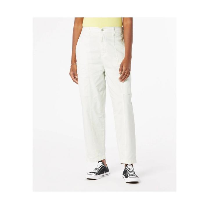 Denizen From Levi's Women's High-rise Loose Fit Taper Jeans - Coconut Milk