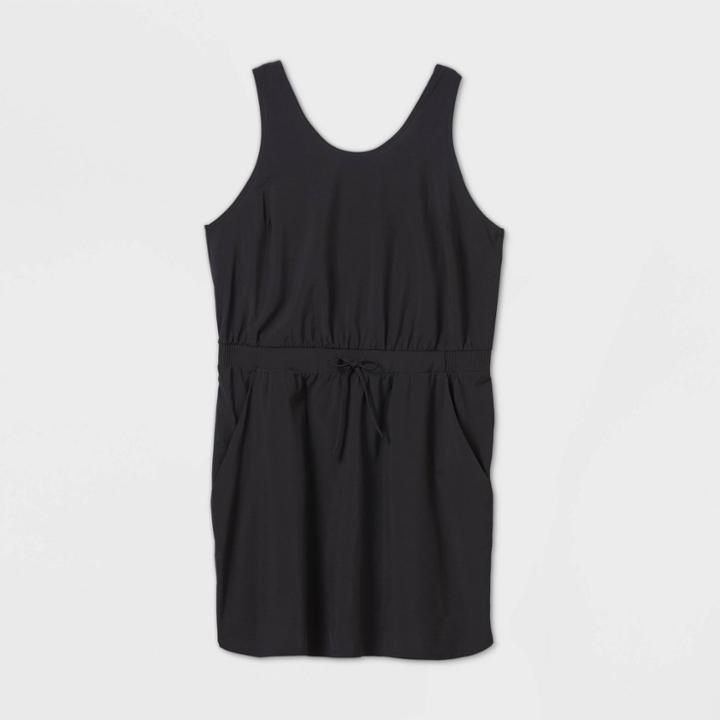 Women's Stretch Woven Dress - All In Motion Black