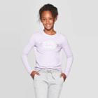 Umbro Girls' Crossover Back Graphic Long Sleeve T-shirt - Heather Lavender Purple L, Girl's, Size: Large, Purple Purple