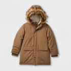 Girls' Hooded Parka Jacket - Cat & Jack Olive Heather