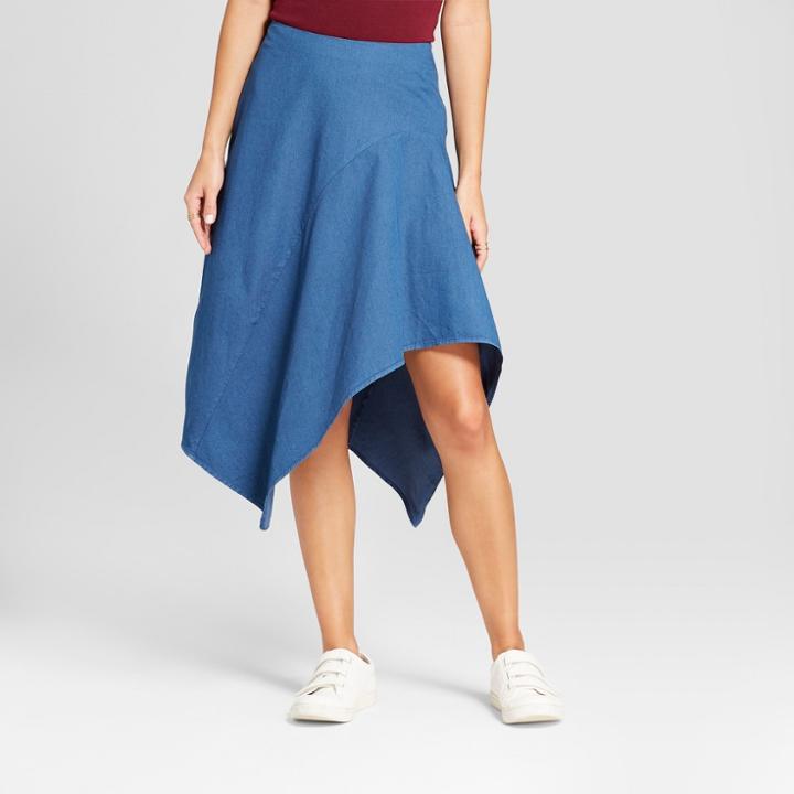 Mossimo Women's Asymmetrical Denim Skirt -