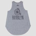 Women's Brooklyn Unicycle Graphic Tank Top - Awake Heather Gray M,