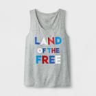 Shinsung Tongsang Women's Land Of The Free Americana Tank Top - Heather Gray