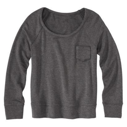 Merona Women's Plus-size Long-sleeve Sweatshirt - Gray