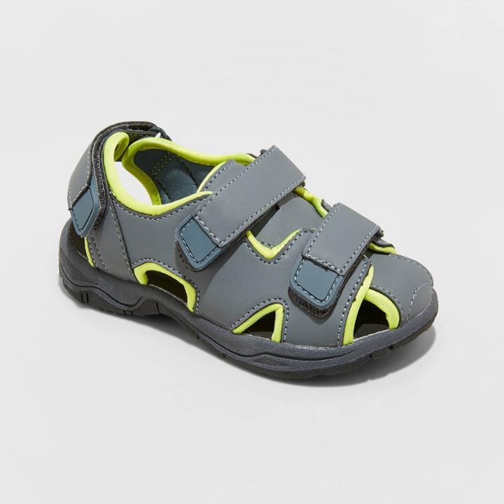 Toddler Boys' Ned Fisherman Sandals - Cat & Jack Gray 5, Toddler Boy's,
