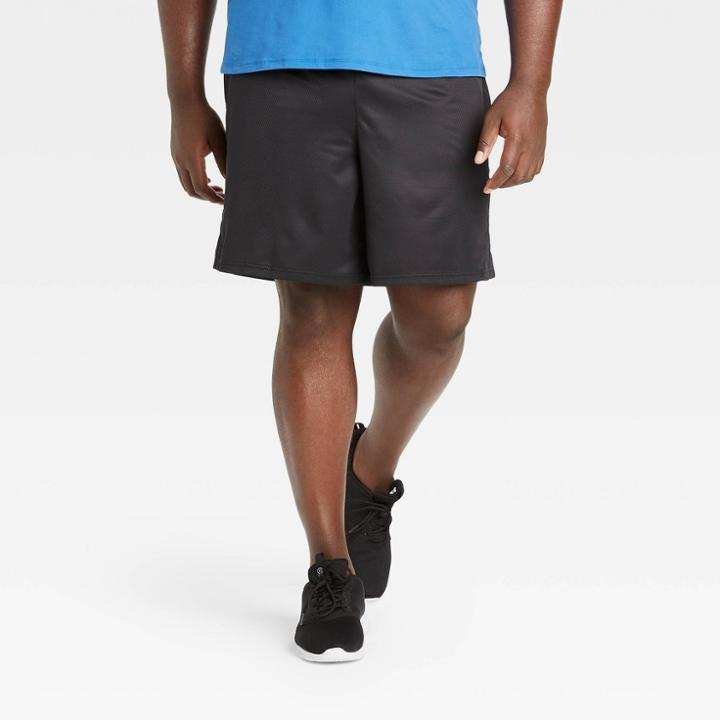 Men's Mesh Shorts - All In Motion Black S, Men's,