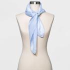 Women's Solid Print Washable Silk Scarf - Universal Thread Blue