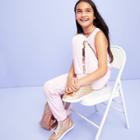 Girls' Velour Joggers With Flip Sequin Stripe - More Than Magic Pink
