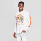 Men's Long Sleeve Nickelodeon Rugrats Crew T-shirt - White
