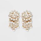Sugarfix By Baublebar Pearl And Crystal Drop Statement Earrings - Gold