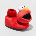 Sesame Street Toddler Boys' Elmo Bootie Slippers - Red L(9-10), Boy's, Size: