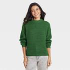 Women's Crewneck Pullover Sweater - Universal Thread Green