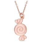 Target Children's Enameled Candy Pendant Necklace In Rose Plated Sterling Silver - (14), Girl's,