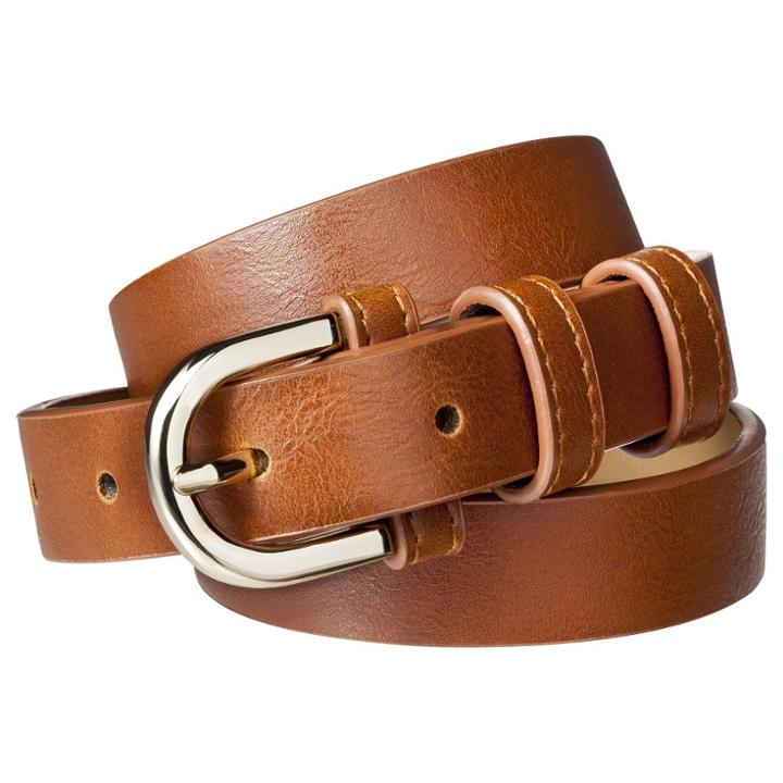 Merona Brown Modern Dress Belt - Xxl, Women's,