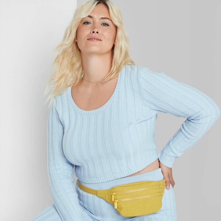 Women's Plus Size Open Back Pullover Sweater - Wild Fable