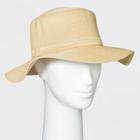 Women's Packable Essential Straw Boater Hat - A New Day One Size Natural, Brown