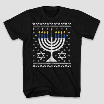 Mad Engine Boys' Hannukkah Short Sleeve Graphic T-shirt - Black