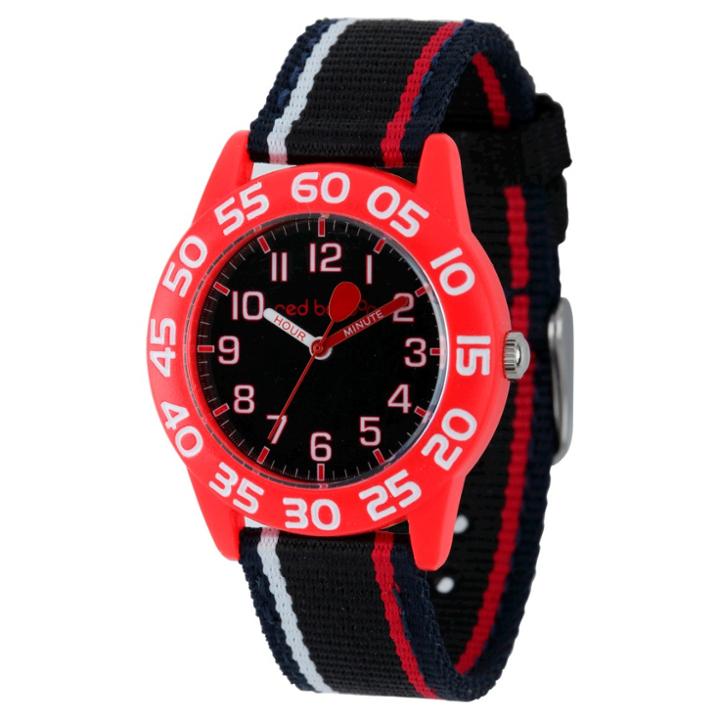 Disney Boys' Red Balloon Red Plastic Time Teacher Watch - Black