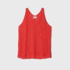 Women's Plus Size V-neck Sweater Tank Top - Universal Thread Red