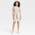 Women's Muscle Tank Dress - A New Day Black/white