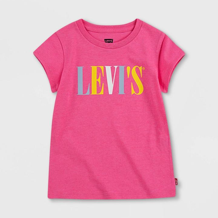Levi's Toddler Girls' Graphic Short Sleeve T-shirt - Pink