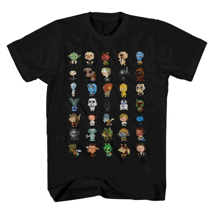 Men's Star Wars Characters T-shirt - Black