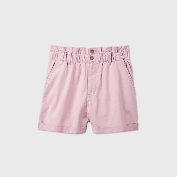 Women's High-rise Paperbag Shorts - Universal Thread Pink