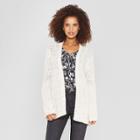 Women's Long Sleeve Open-front Cardigan - Knox Rose Ivory