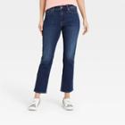 Women's High-rise Slim Straight Fit Cropped Jeans - Universal Thread Dark Wash