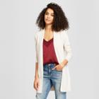 Women's Belted Open Cardigan - A New Day Heather Oatmeal