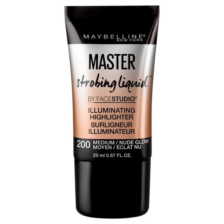 Maybelline Facestudio Master Strobing Liquid Illuminating Highlighter 200 Medium/nude Glow