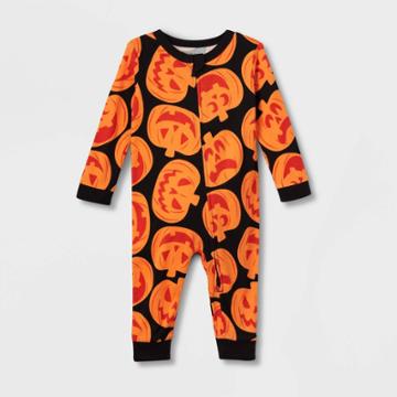 Baby Halloween Pumpkins Matching Family Pajama - Hyde & Eek! Boutique Orange