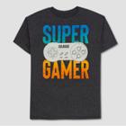Boys' Nintendo Super Gamer Short Sleeve T-shirt - Charcoal Heather