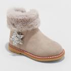 Toddler Girls' Reylin Faux Fur Cuff Ankle Fashion Boots - Cat & Jack Gray