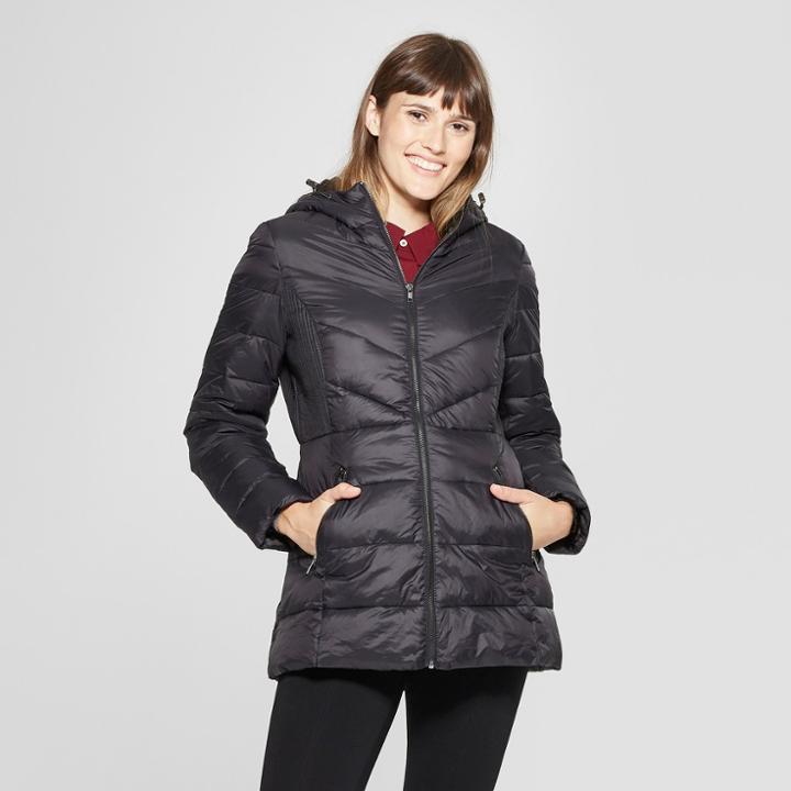 Women's Lightweight Quilted Jacket - A New Day Black