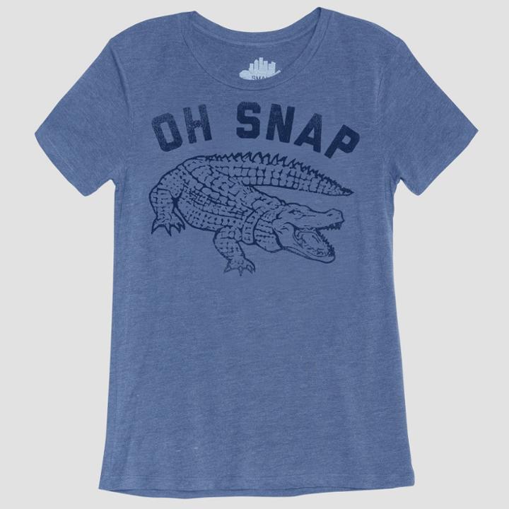 Women's Short Sleeve Oh Snap Graphic T-shirt - Awake Blue