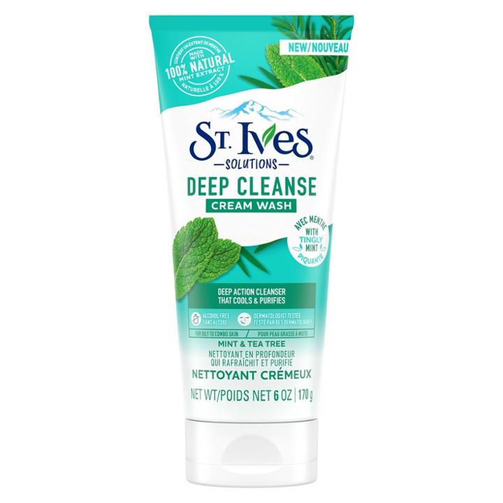 St. Ives Mint & Tea Tree Deep Cleanse Cream Wash
