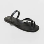 Women's Felicity Cross Strap Sandals - A New Day Black
