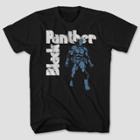 Disney Men's Marvel Black Panther Short Sleeve Graphic T-shirt - Black
