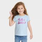 Toddler Girls' 'full Of Smiles' Short Sleeve T-shirt - Cat & Jack