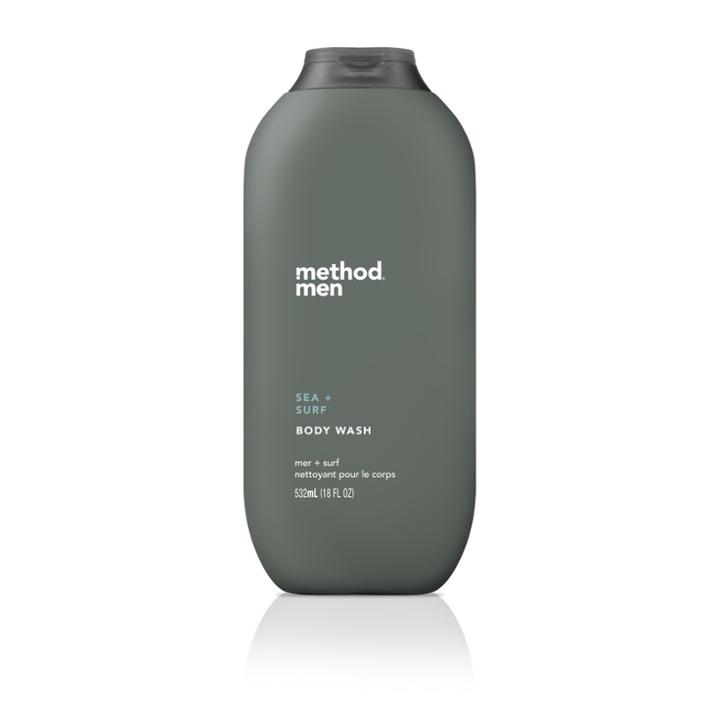 Method Men Body Wash Sea And Surf - 18 Fl Oz, Pale Green