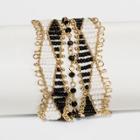 Target Beaded Seedbead Bracelet - A New Day Gold/black/white,