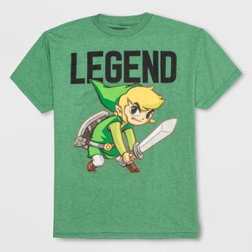 Boys' The Legend Of Zelda St. Patrick's Day Short Sleeve T-shirt - Green