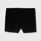 Bioworld Girls' Dance Activewear Shorts - Black L, Girl's,