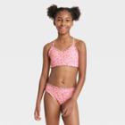 Girls' 2pc Wild One Bikini Set - Art Class Peach Orange
