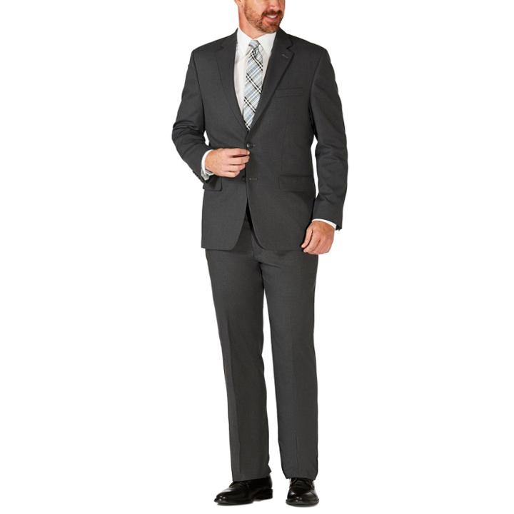 Haggar H26 Men's Classic Fit Premium Stretch Suit Jacket - Charcoal (grey) 38r, Size: