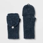 Women's Knit Flip Flop Mittens - Universal Thread Navy One Size, Women's, Blue