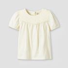 Oshkosh B'gosh Toddler Girls' Eyelet Short Sleeve T-shirt - White